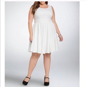 White Torrid Skater Dress